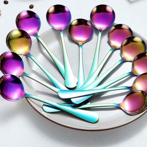 Round Rainbow Spoon - Berglander Set of 12